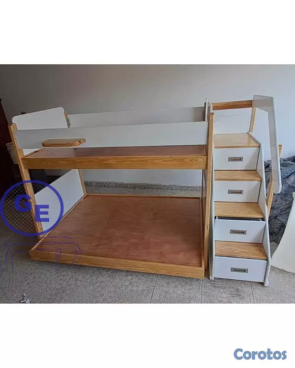 muebles - Camarote infantil con area de juego  2