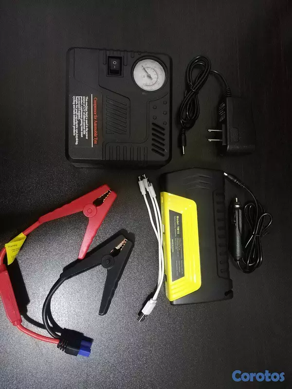 accesorios para vehiculos - JUMPER DE CARRO TM15 + BOMBA DE AIRE KIT TODO EN U 2