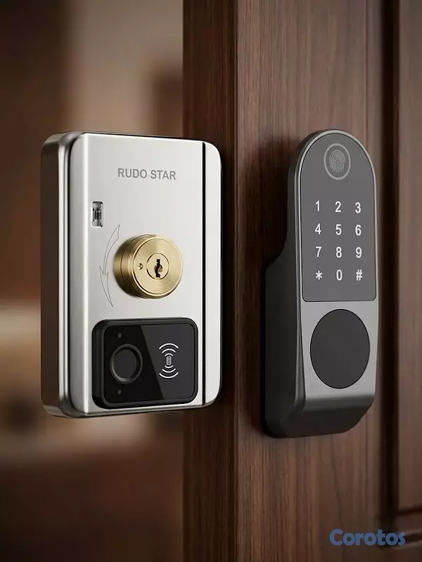 otros electronicos - Cerradura Smart HS-SL-TT4 para Puertas de Hierro c 2