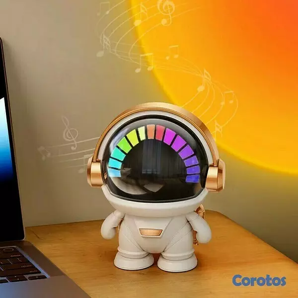 otros electronicos - Bocina tipo robot astronauta espacial con musica MY-7327 2