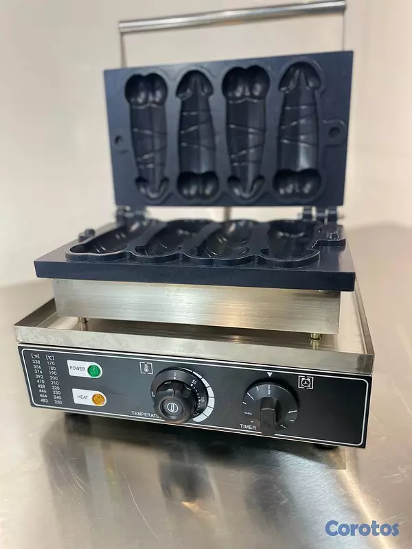 equipos profesionales - Wafflera tematica con capacidad para 4 piezas  3