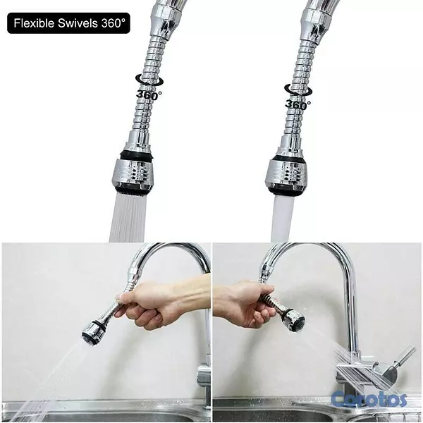 cocina - Manguera flexible 360 grados, ahorro de agua, boquilla para cocina 4