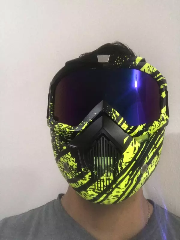 bicicletas y accesorios - Mascara Protección Moto Motocross Bicicleta Bici Lentes Buggies Careta Casco 2
