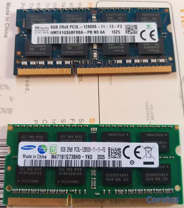 computadoras y laptops - Memorias Ram ddr3 8GB para Laptop (cada una a 900) 1