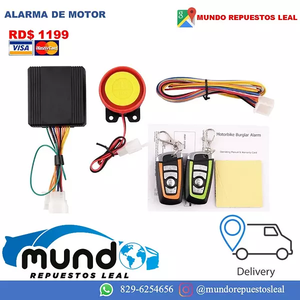 otros electronicos - Alarma de motor, alarma de motocicleta  2