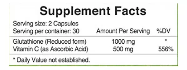 Salud y Equipamiento Médico - Glutatión 1000mg Sin Gluten - Unid - Unidad A $3665 2