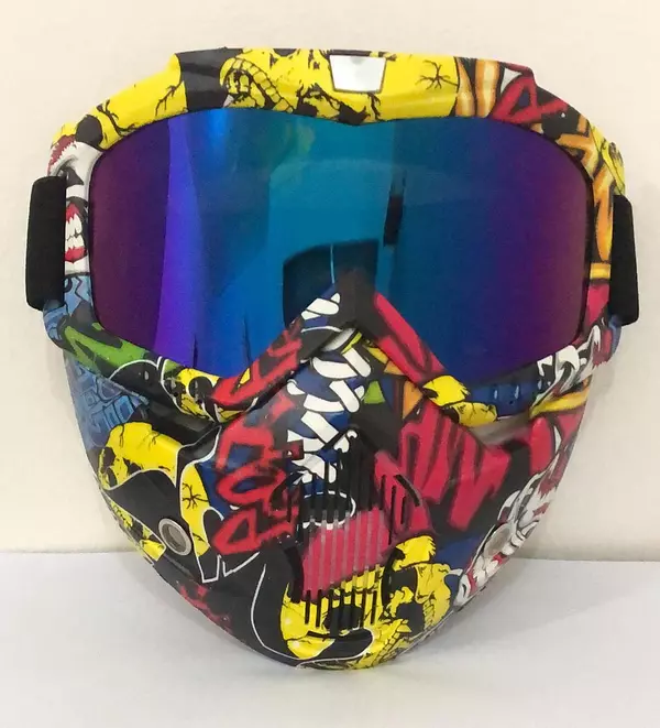 bicicletas y accesorios - Mascara Protección Moto Motocross Bicicleta Bici Lentes Buggies Careta Casco 3