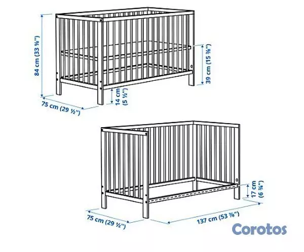 muebles - CUNA Y CAMBIADOR DE IKEA (COMO NUEVO) 3