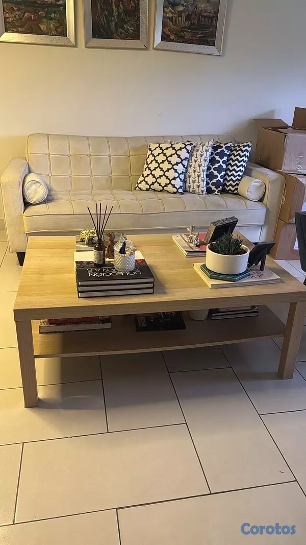 muebles y colchones - JUEGO DE SALA MODERNO (2 SOFÁS + MESA DE CENTRO) 2