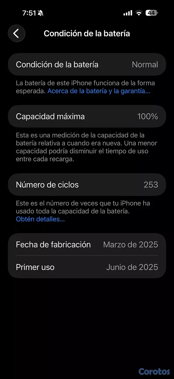 celulares y tabletas - Venta iPhone 16 pro Max (negociable) 5