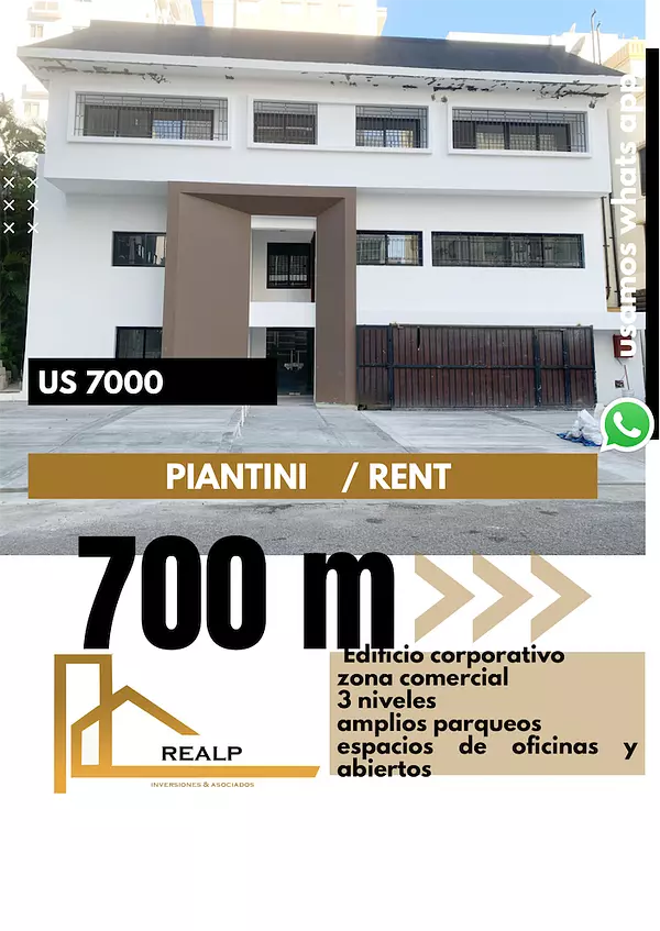 oficinas y locales comerciales - Corporativo  en Piantini alquiler 1