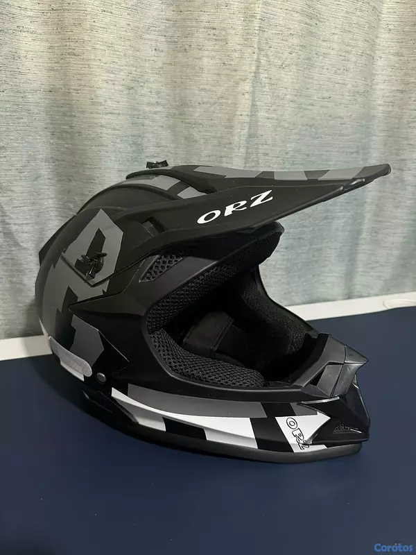 accesorios para vehiculos - 🔥 Casco ORZ de Motocross + Visor Nuevo | Excelente Estado 2