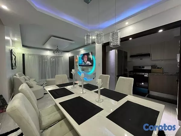 apartamentos - venta de apartamento 1er piso amueblado con jacuzzi en autopista de san isidro 8