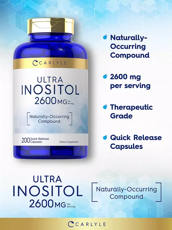 Salud y Equipamiento Médico - Inositol Capsulas 2600mg -carlyle 4