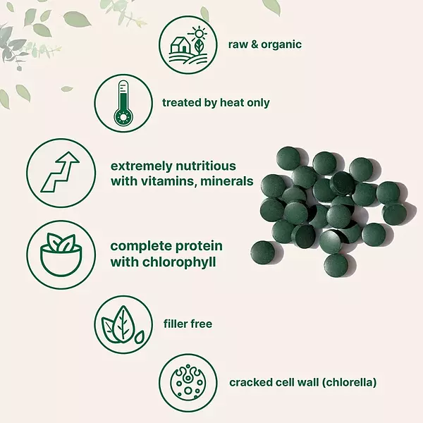 Salud y Equipamiento Médico - Chlorella Espirulina 3000 Mg Por Porcion 720 Tabletas 3