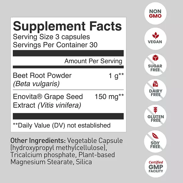 Salud y Equipamiento Médico - Humann Superbeets Capsulas De Raiz De Remolacha 90 Unidades 2