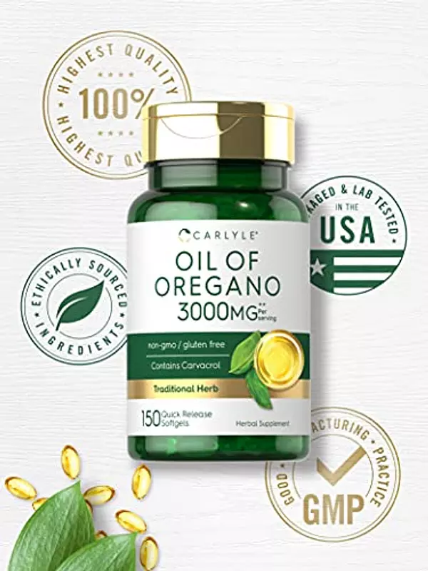 Salud y Equipamiento Médico - Aceite De Oregano -150 Capsulas De Gelatina Blanda 5