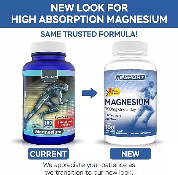 Salud y Equipamiento Médico - Magnesio 380 Mg - 100 Capsulas - U - Unidad A $2619 2