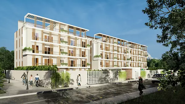 apartamentos - Apartamento 90 M2, 3 Habitaciones, Area Social, Piscina, BBQ, Area Juego Infanti 1