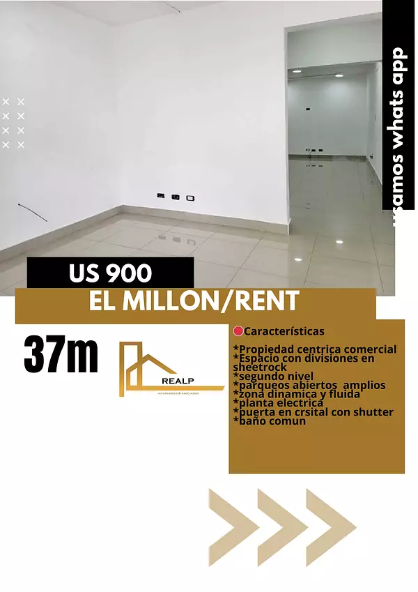 oficinas y locales comerciales - Local comercial en el millon 1