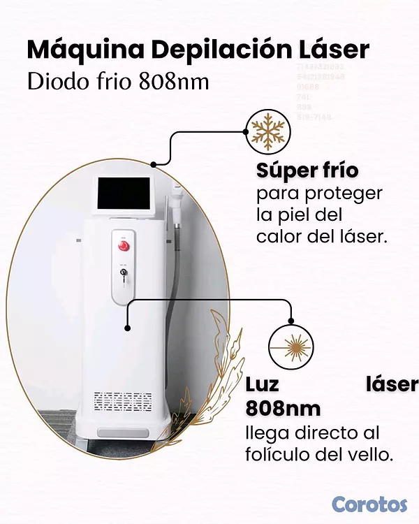 servicios profesionales - Maquina depilacion laser diodo frío 810nm 2