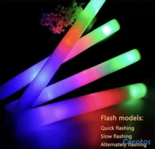 hobby y coleccion - palo espuma led fiesta hora loca 4