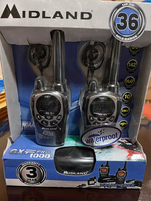 otros electronicos - Radio comunicación Midland GXTPRO. 36 Millas. 1
