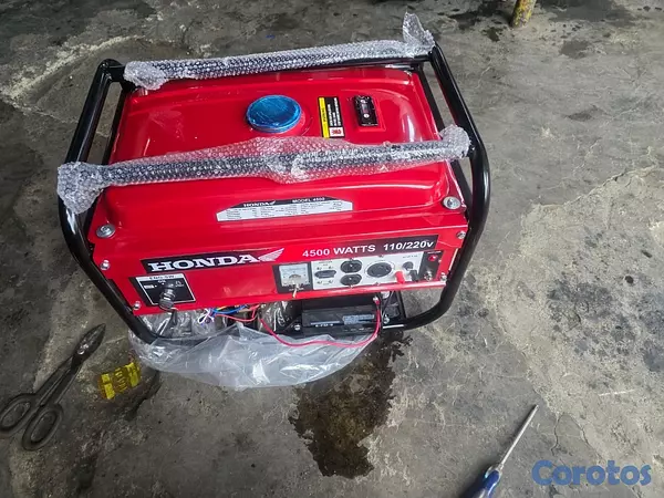 negocios en venta - planta eléctrica de 4.5 kw honde de gasolina encendida pir halon y por llave  8