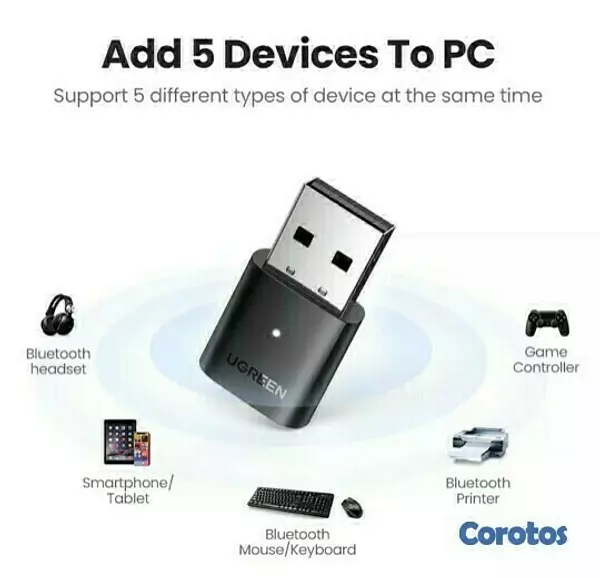 accesorios para electronica - USB Bluetooth  5.0 para computadoras. 2