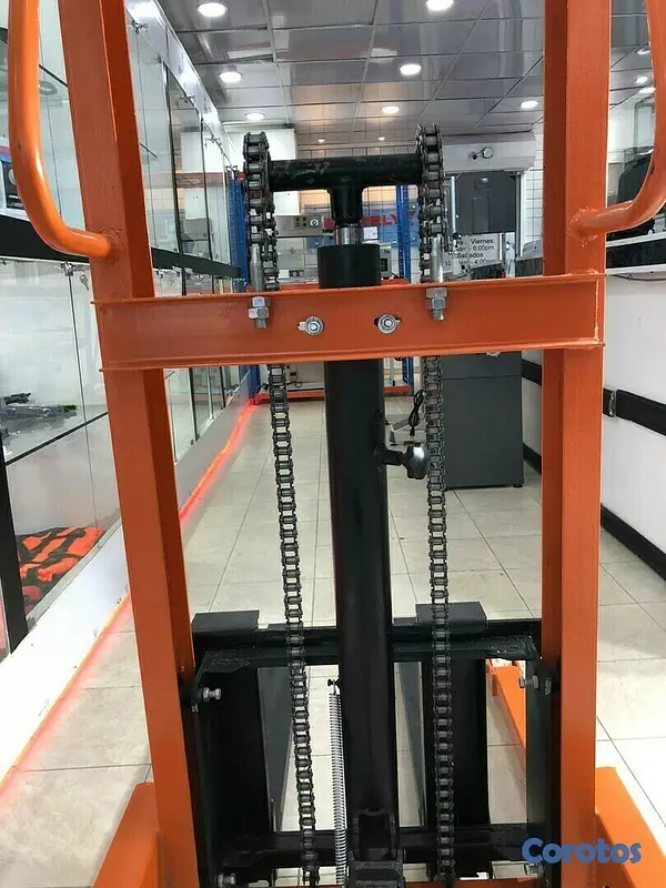 equipos profesionales - Montacargas grua guinche Carretilla elevadora manual hidráulica de 1000KG 3