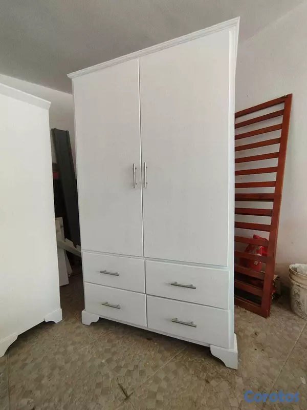 muebles y colchones - Armario grande con gavetas blanco  2