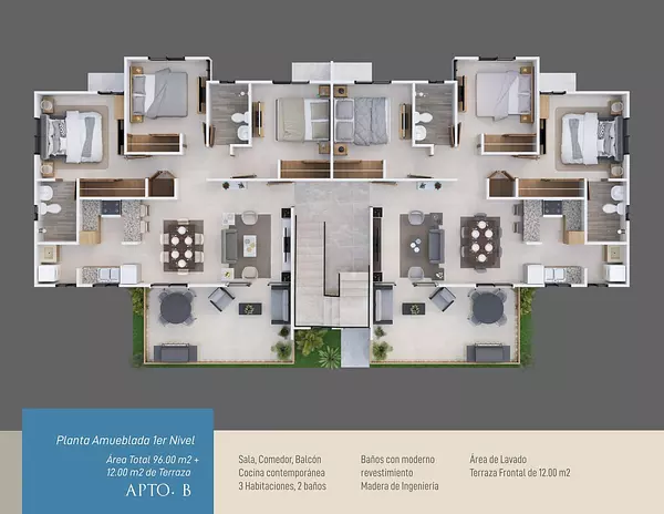 apartamentos - Apartamentos en ventas en el proyecto Brisas de las Colinas 4, Santo Domingo 2