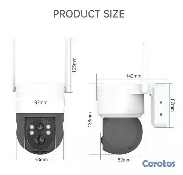 camaras y audio - Camara Wifi de Exterior Solar JE-425XM 6