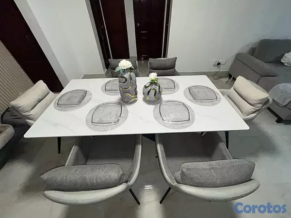muebles y colchones - Comedor moderno de 6 sillas 2