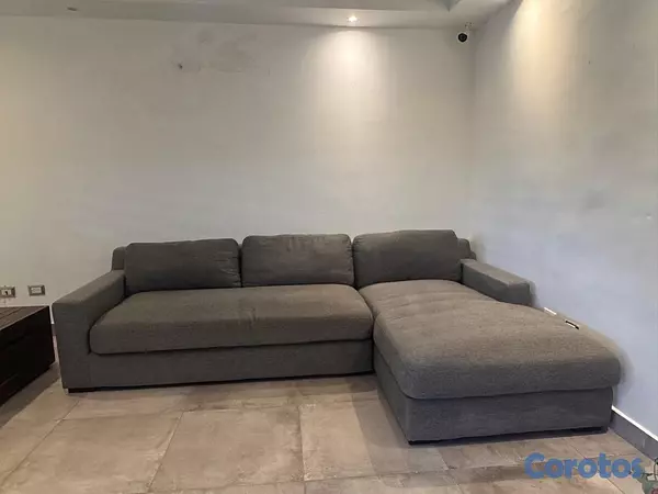 muebles y colchones - MUEBLE TIPO L GRIS SUPER CÓMODO  2