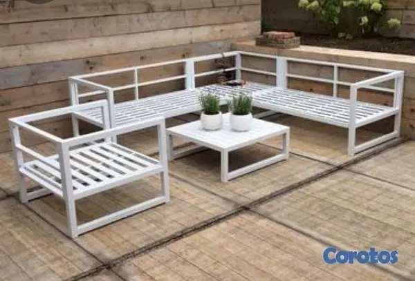 muebles y colchones - MUEBLES DE EXTERIOR EN HIERRO GALVANIZADO  4