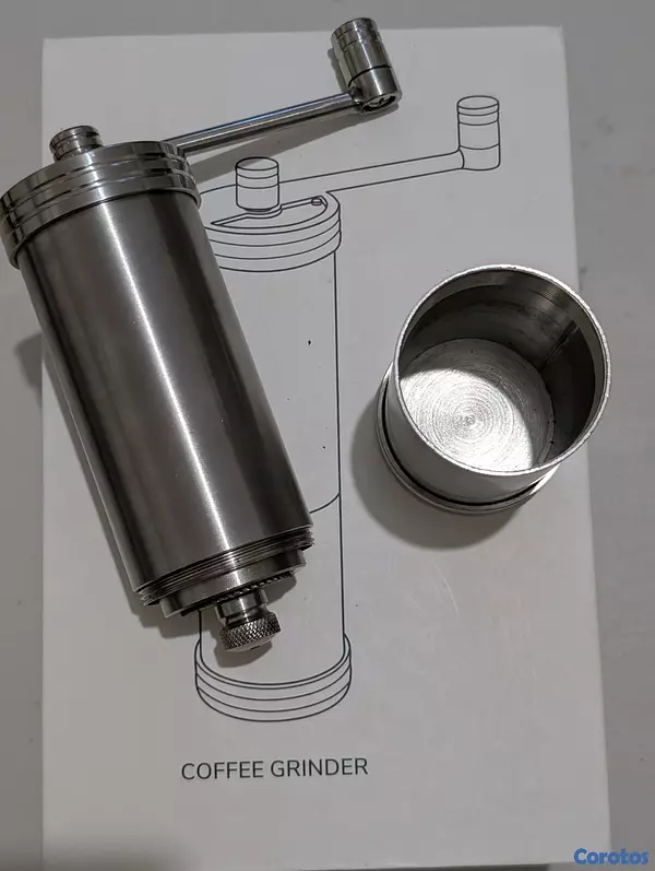 cocina - Molinillo de café manual CUSIBOX de acero inoxidable con fresa cónica ajustable 5