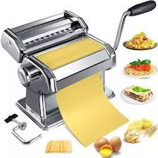 cocina - Maquina Cortador de Pasta de Acero Inoxidable masa HACER PASTA CASERA 3