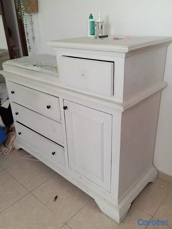 muebles y colchones - Cambiador de Caoba para bebé tipo gavetero 2