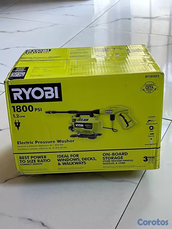herramientas, jardines y exterior - Ryobi 1800 Psi 1 2 Gpm Cold Water Corded Electric  3