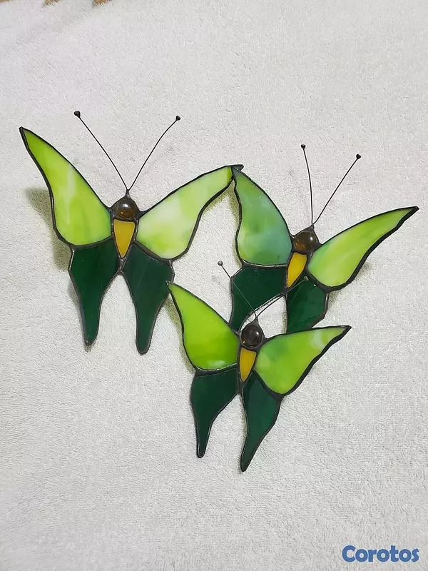 decoración y accesorios - Mariposas en vitral 4