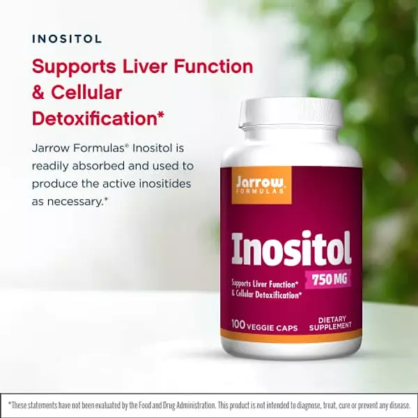 Salud y Equipamiento Médico - Inositol 750 Mg Jarrow Formulas Apoyo Del Higado 100 Caps 3