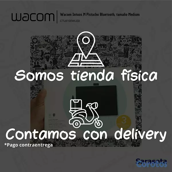 accesorios para electronica - Wacom Intuos M Pistacho CTL6100WLE0 3