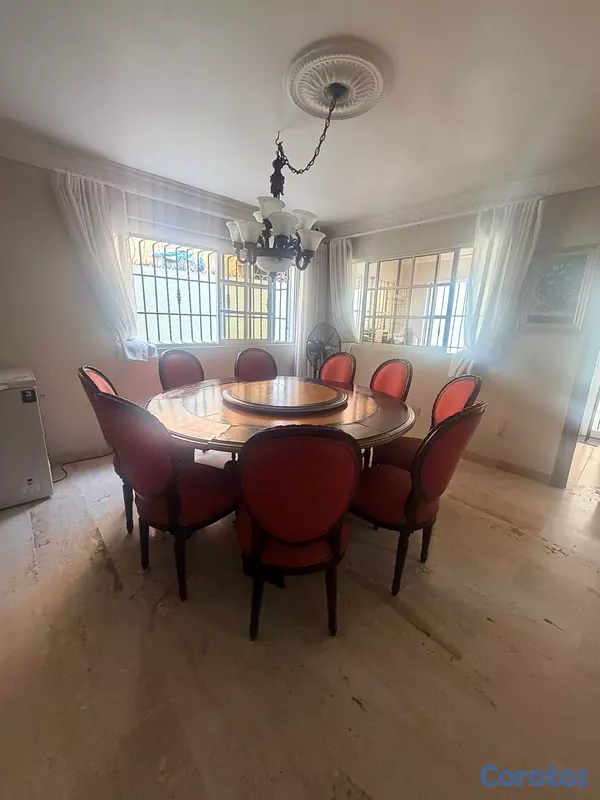 muebles y colchones - Juego de comedor de 10 sillas mesa giratoria 4