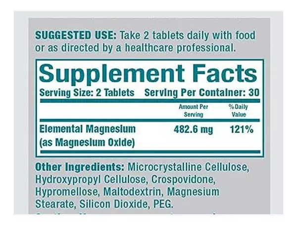 Salud y Equipamiento Médico - Magnesio Mag-ox - 120 Capsulas 2