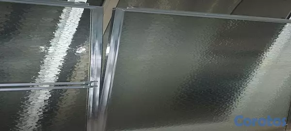 decoración y accesorios - Puertas ducha con sus perfiles, inodoro, lavamano pedestal con su llave y espejo 3