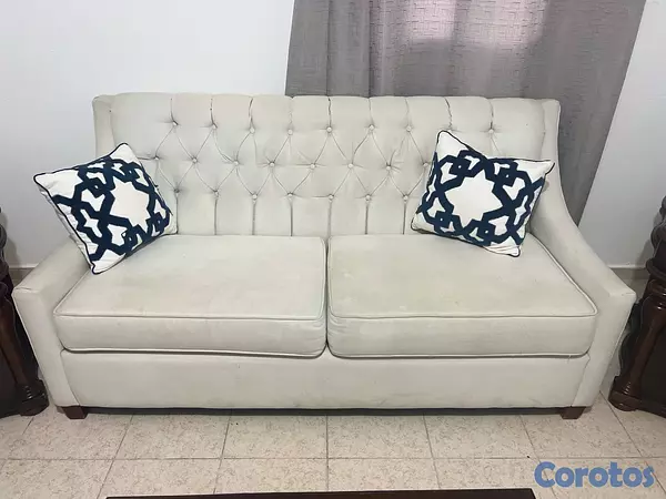 muebles y colchones - Juego de mueble con su butaca en caoba en óptimas condiciones  2