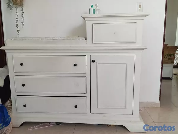 muebles y colchones - Cambiador de Caoba para bebé tipo gavetero 3