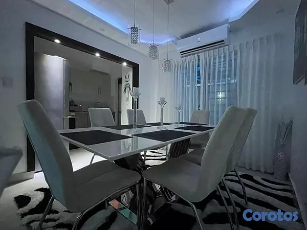 apartamentos - venta de apartamento 1er piso amueblado con jacuzzi en autopista de san isidro 10