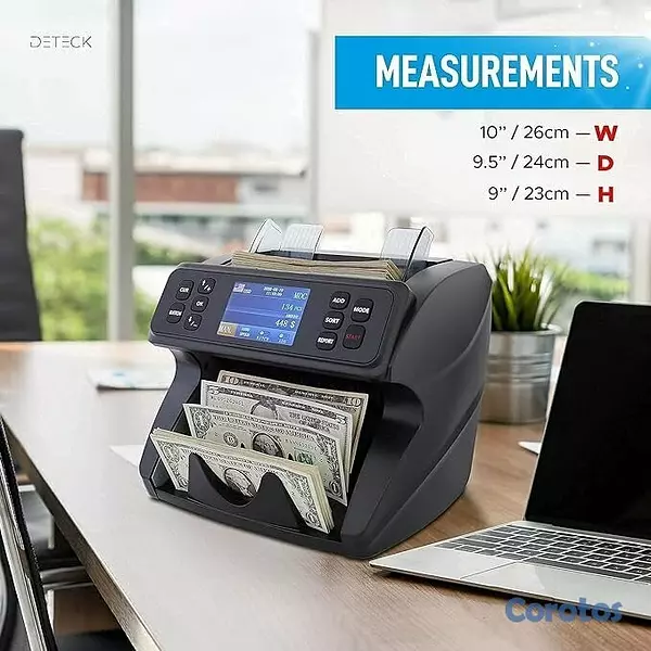 equipos profesionales - CONTADORA DE DINERO D.WORLD DW-500C  2